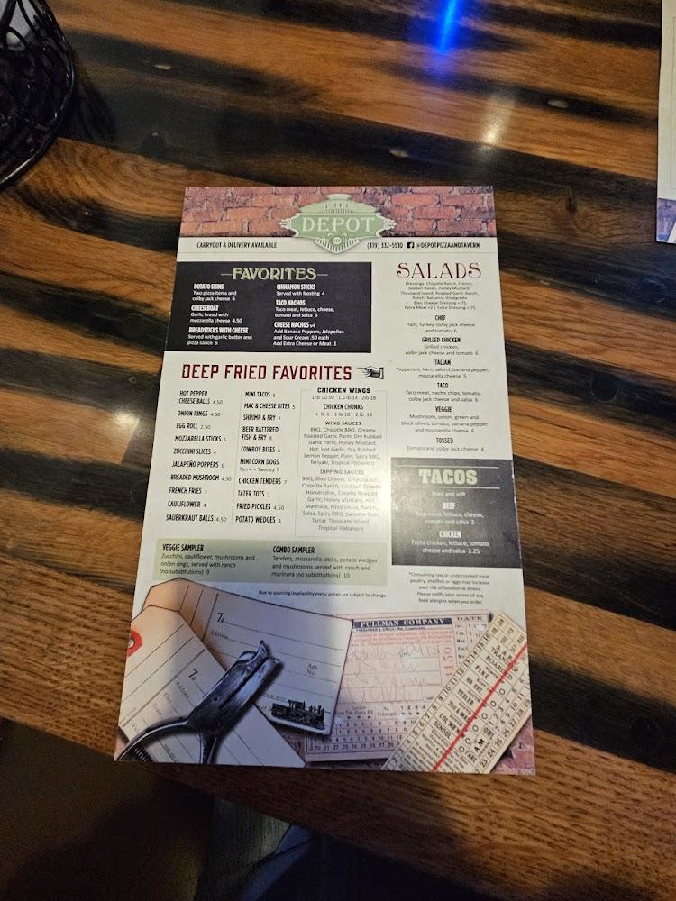Depot Pizza Menu image 3