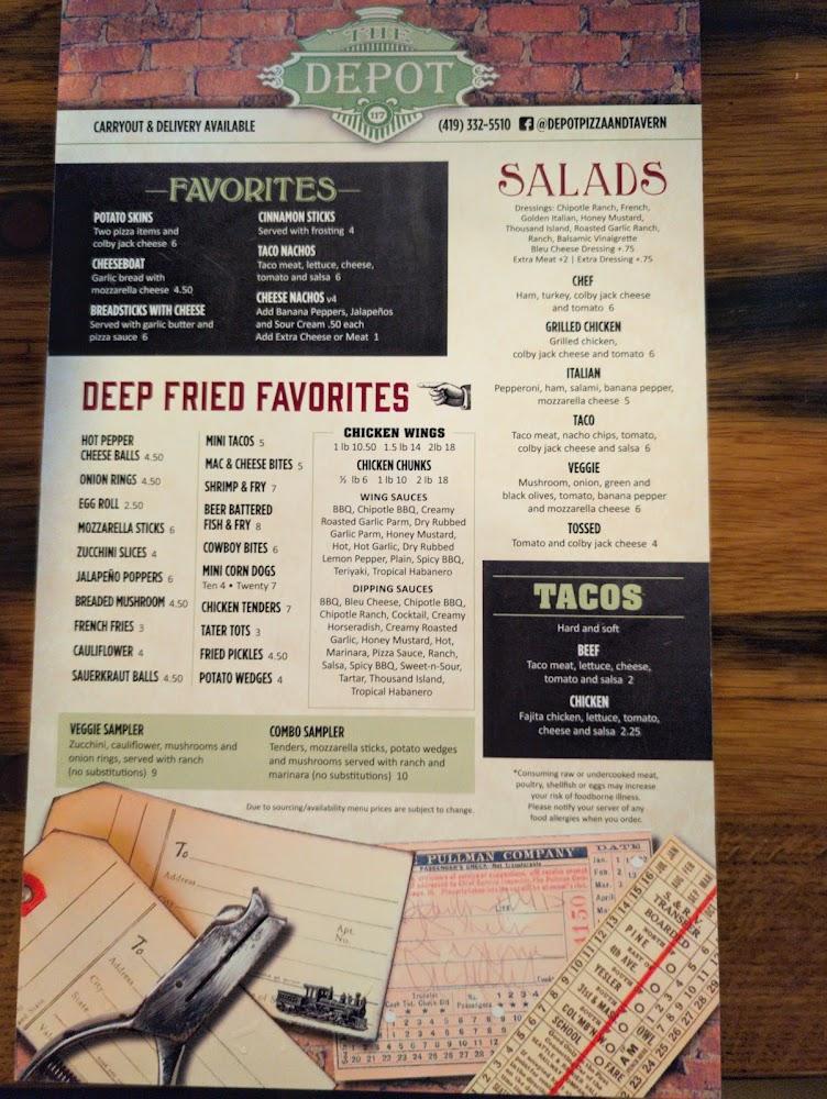 Depot Pizza Menu image 4
